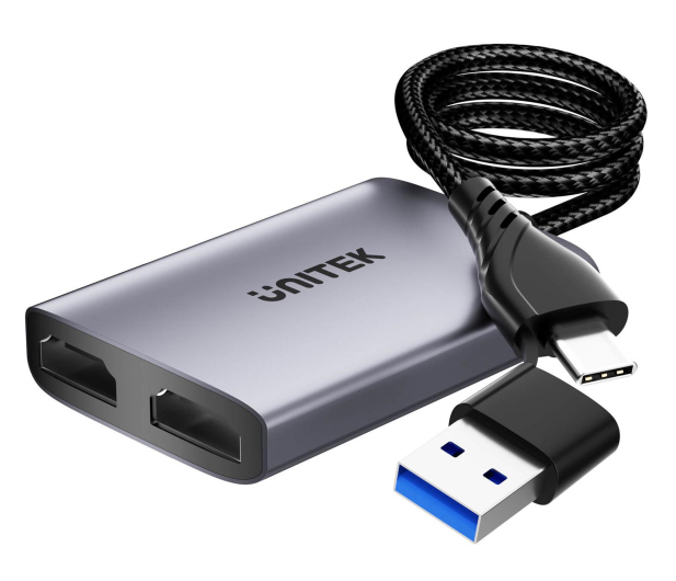 Unitek Adapter USB/C/A na 2x HDMI MST FullHD - 1455256 - zdjęcie 3